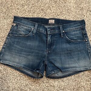 Citizen of Humanity - 26 - Washed Indigo Denim Cutoff Shorts
